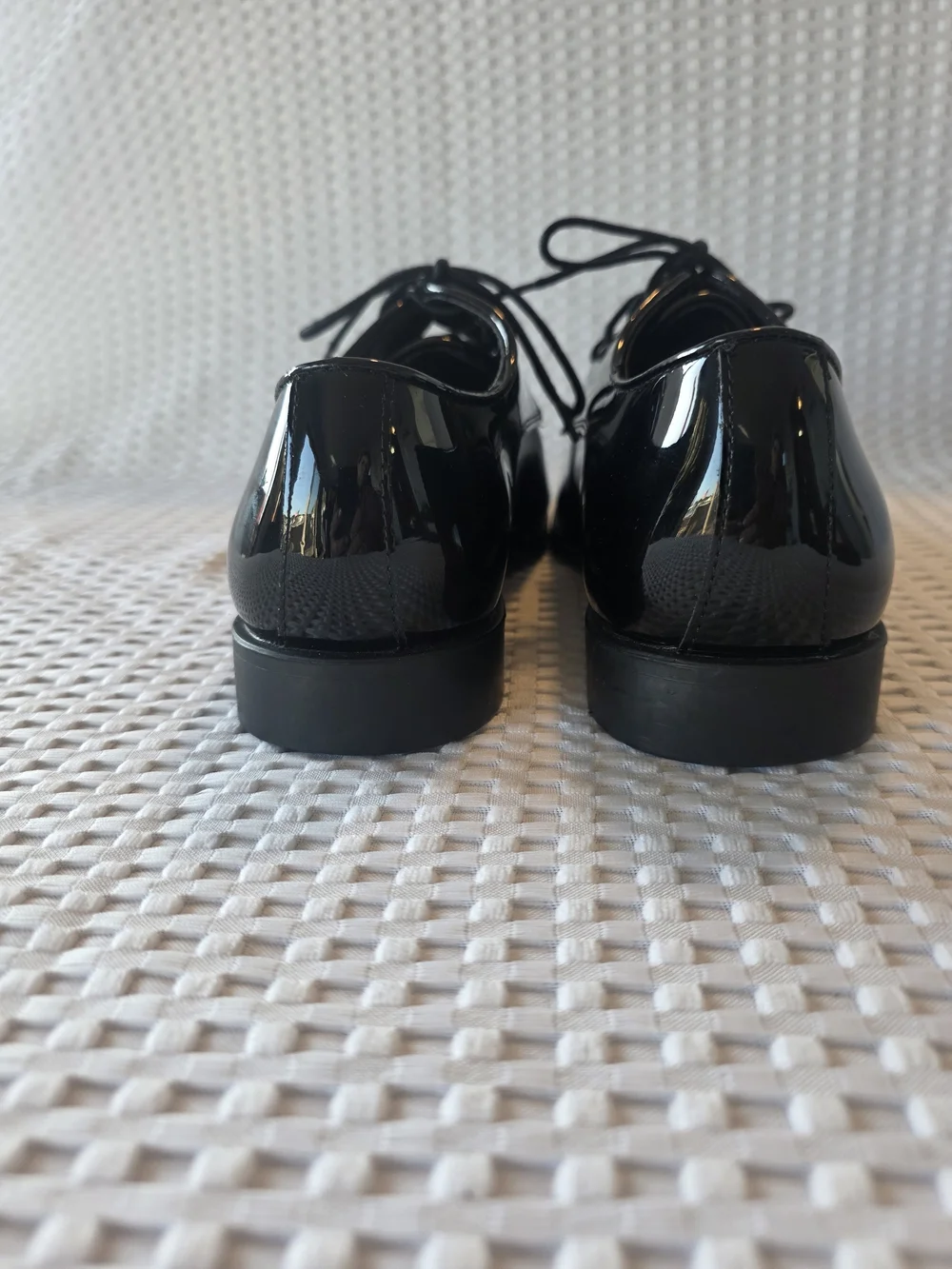 Joseph Abboud Black Patent Leather Tuxedo Dress Shoes Men's 10.5M Formal